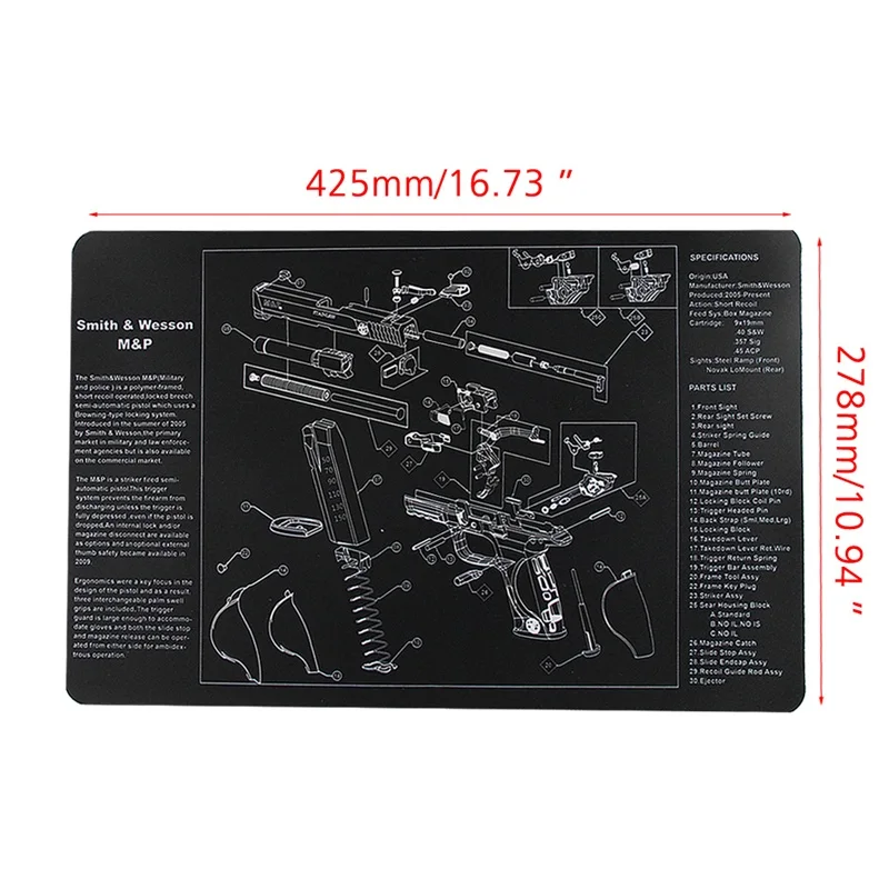Smith & Wesson M&P Gun Cleaning Bench Mat RL37-0087 (3)