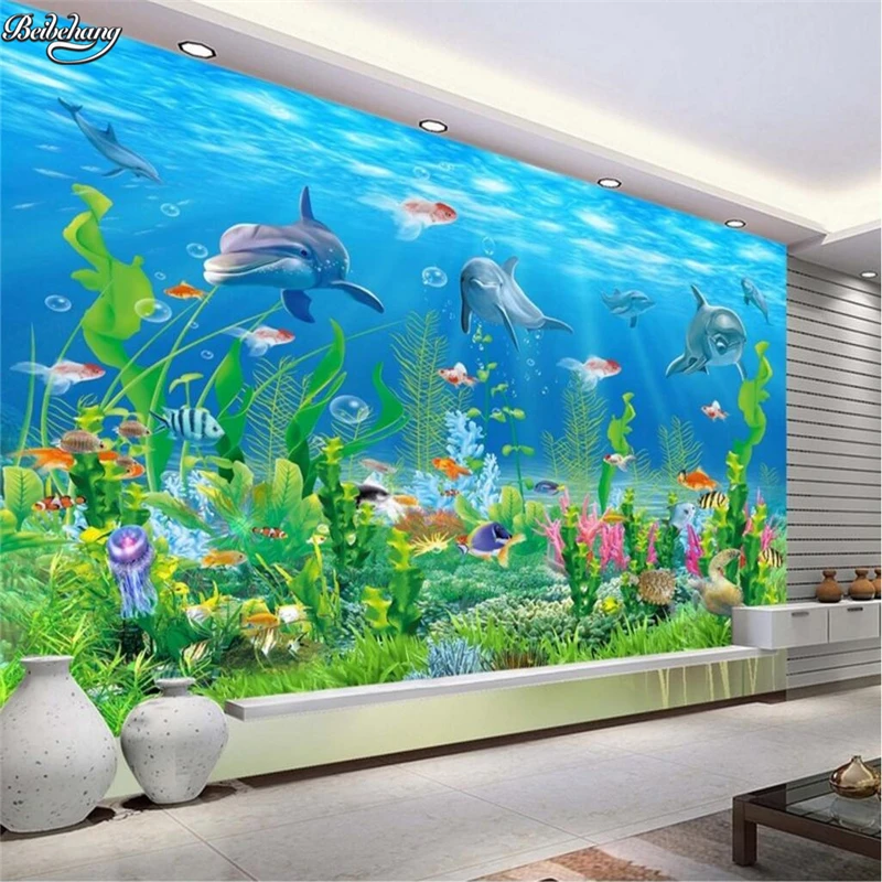 beibehang Large custom wallpaper underwater world 3D underwater world