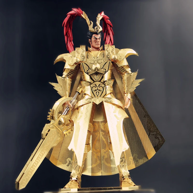 3D металлические Пазлы Модель Colonel Of Qin Empire Knight руководство головоломки сборки взрослых детей Подарки на день рождения развивающие игрушки