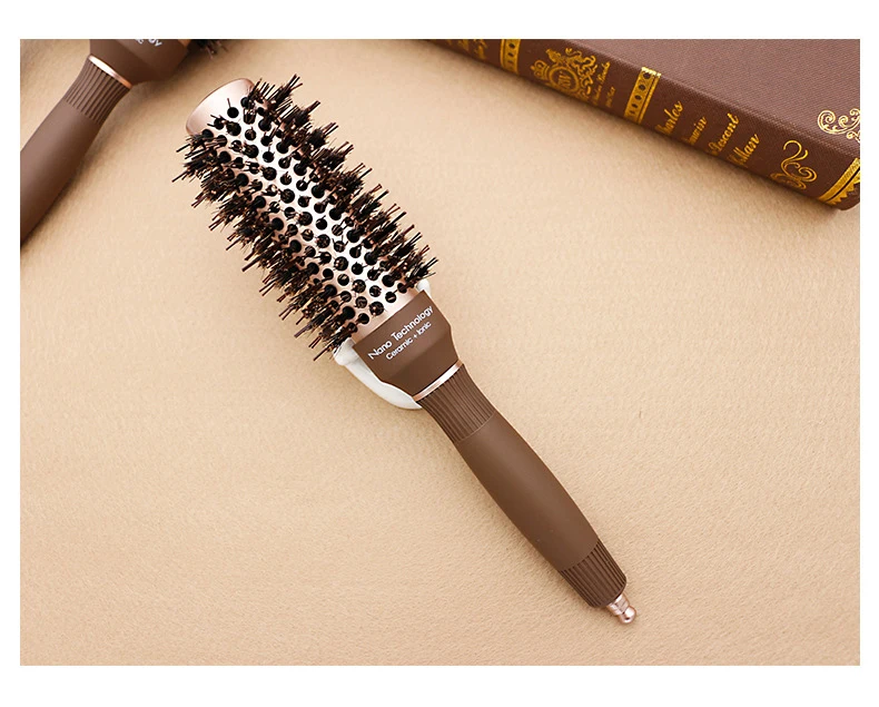 Жаропрочных волос кисточки антистатические Nano керамическая щетка покрытие и анион Tech для сушки, укладки, керлинг, выпрямления