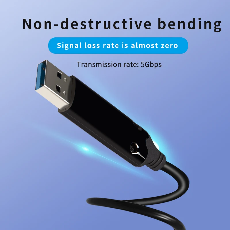 Anmck USB 3.0 تمديد كابل 10 M 5 M 20 M 30 M 40 M 3 M 1 M البصرية الألياف الذكور إلى الإناث البسيطة USB إلى USB موسع الحبل لأجهزة الكمبيوتر المحمول