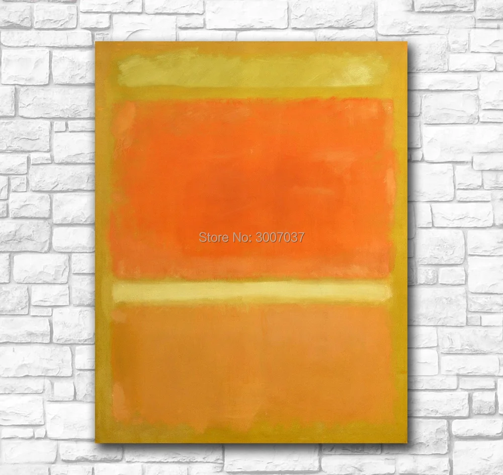 

Wall Pictures For Living Room Abstract mark_rothko (Yellow Orange Yellow Light Orange) Canvas Art Home Decor Modern Oil Painting