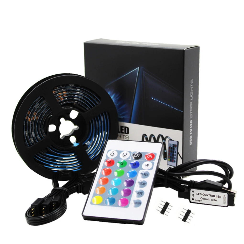 

Flexible USB Light Strip 5V 5050rgb LED TV Light Strip Home TV PC Laptop Background Backlight Kit