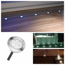 10 шт./компл. 1,5 W IP67 DC12V кирпичи светодиодный Напольная Лампа для использования вне помещений светодиодный встраиваемые ingound освещения(3200 K/6000 K