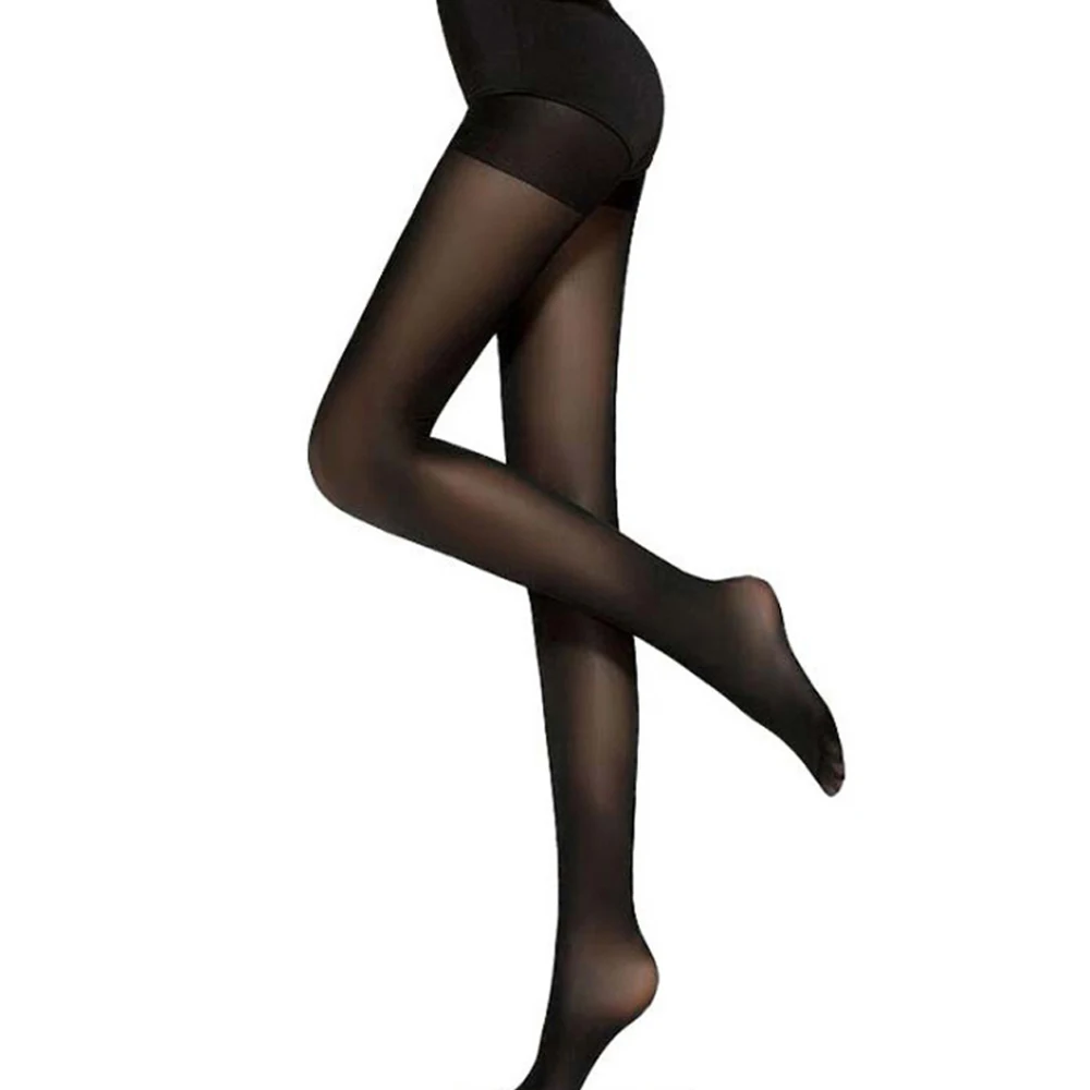 Dropshipping Super Elastic Magical Stockings Women Pantyhose Sexy Skinny Leg Tights Anti Hook Silk Stocking Pantys Female Medias - Цвет: Black
