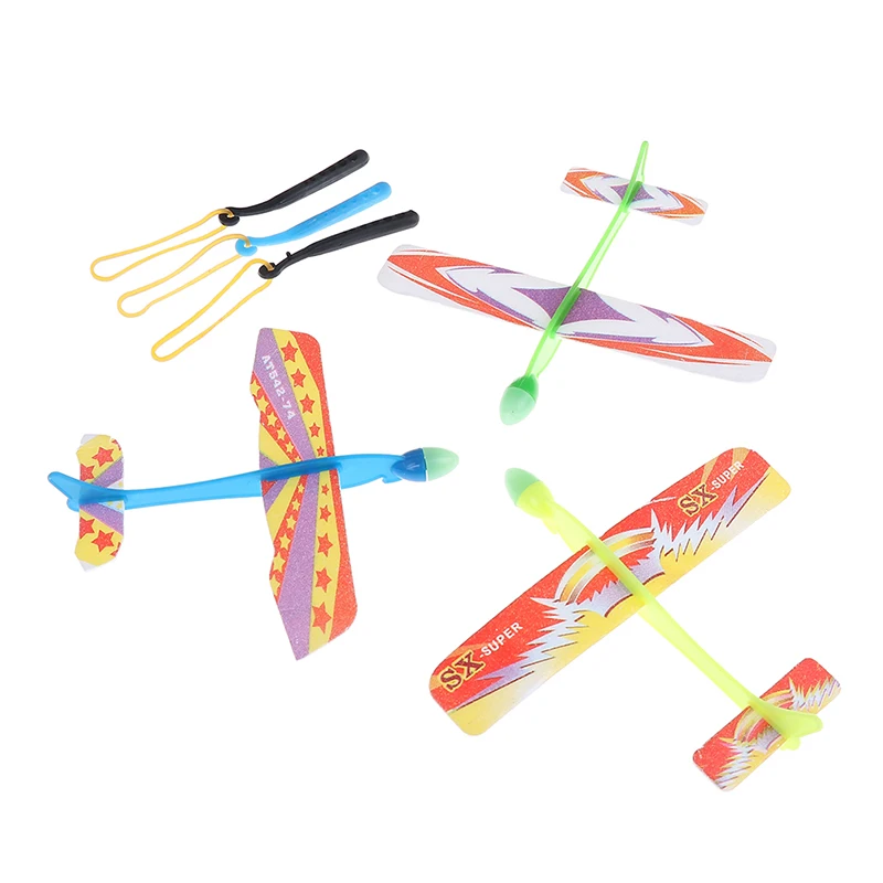 Elastic Rubber Band Powered DIY Foam Plane Model Kit Aircraft