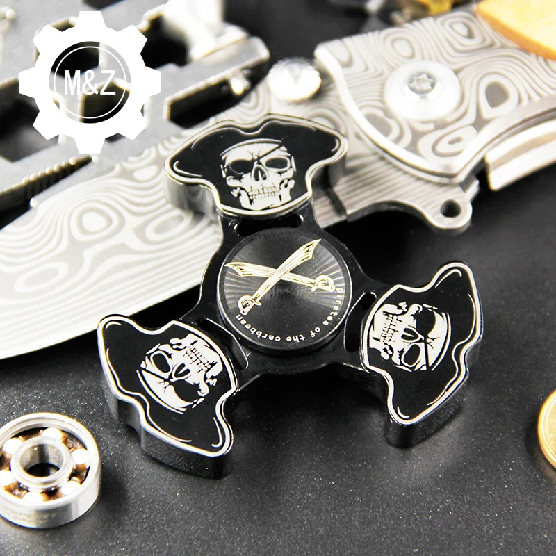 Skeleton Pirates Hand Spinner Metal Fidget Spinner Stainless Steel