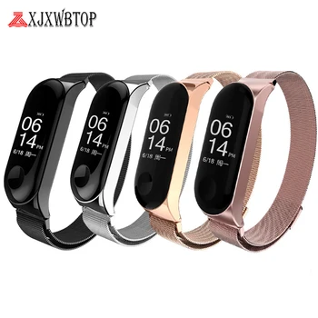 

Milanese Metal Wrist Strap for Xiaomi mi band 3 Magnetic Stainless Steel Milanese Strap for Mi band 3 Smart Watch Accessories