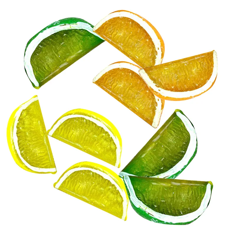 Decor Lifelike Props Toy Kitchen Fruit Decoration Artificial Lemon Plastic Party Club Slices Fake Stylish Sale