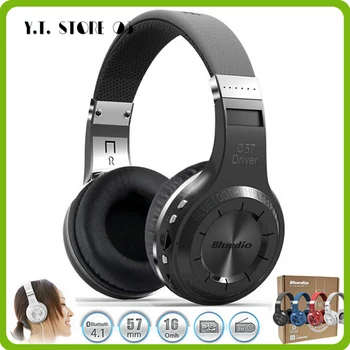 

Bluedio H + turbo upgraded version of the hurricane system headset Bluetooth 4.1Stereo Headphones built-in Mic Built-in FM Radio