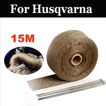 

15m Thermal Exhaust Tape Exhaust Pipe Wrap Header Heat For Husqvarna Wr 125 250 250e 400 430 125e Dual Wre 125 Wrk 125 Wxc 250