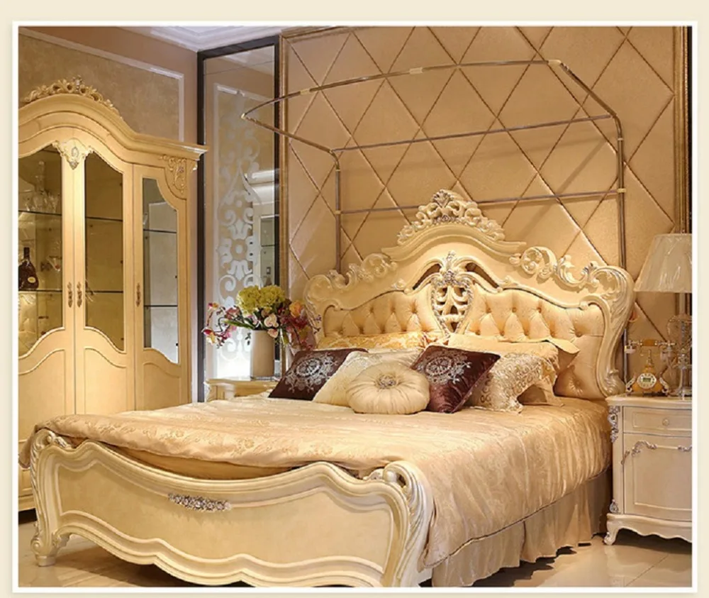 

Telescopic mosquito net U-type three-door stainless steel floor court mosquito net 1.35 1.5, 1.8