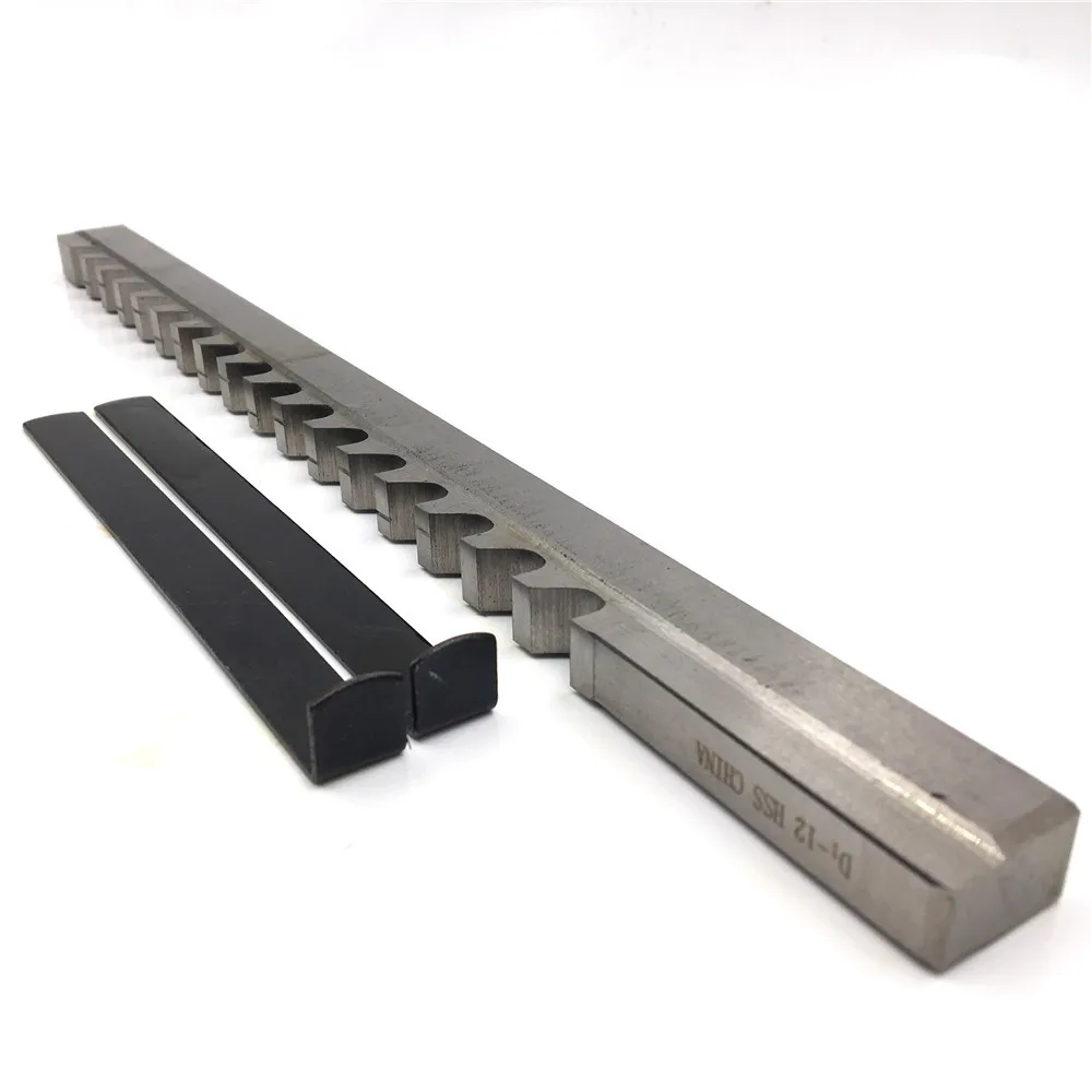 D Push Type Keyway Broach 12mm Cutter & Shim HSS High Speed Steel CNC Tool