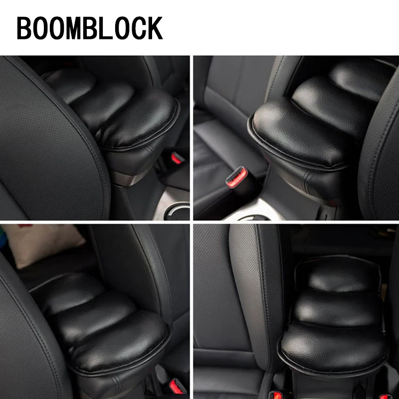 

BOOMBLOCK 1cps Car Rest Armrest Box Pad Leather For Mazda 3 6 Toyota Avensis C-HR Peugeot 307 407 308 Alfa Romeo 159 Accessories