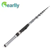 Высококачественная телескопическая удочка из углеродного волокна, спиннинговая удочка, портативная ручная рыболовная снасть, морская Удочка 1,5 м 1,8 м 2,1 м, выдвижная