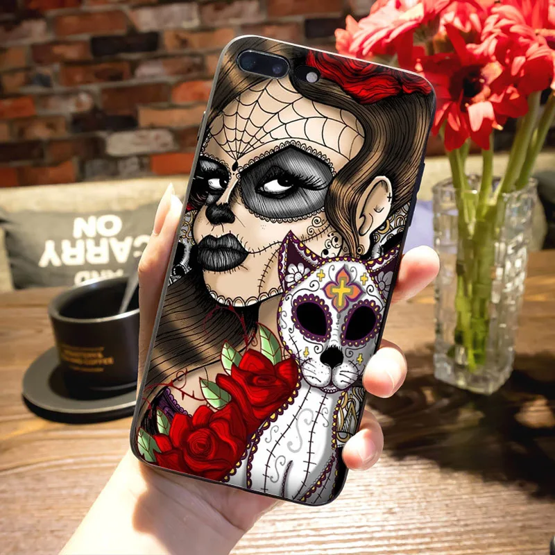 MaiYaCa Grim reaper skull skeleton Black Soft silicone Phone Case Cover Fundas For iPhone 5s 6s 7 plus 8 8plus X XS MAX XR case
