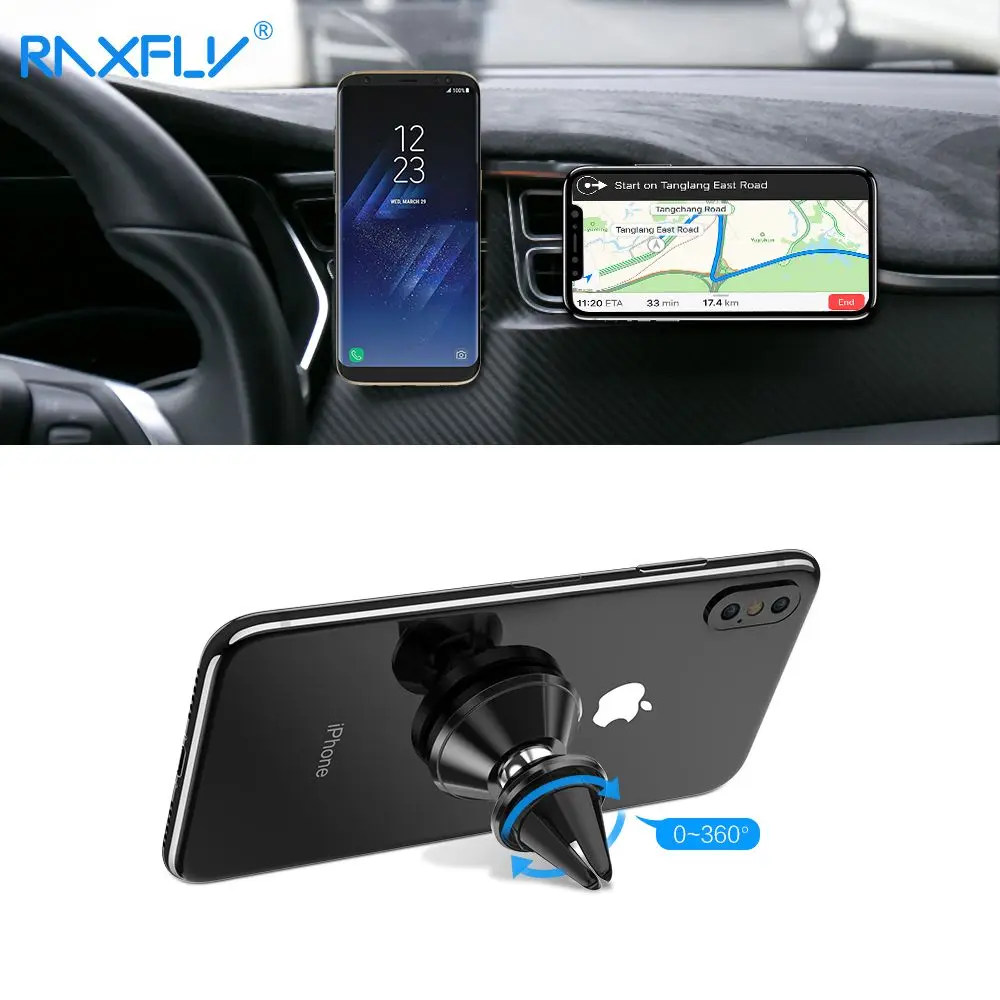 Magnetische Auto Telefon Halter für iPhone 7 Samsung RAXFLY GPS Air Vent Halterung Magnet Handy Stä