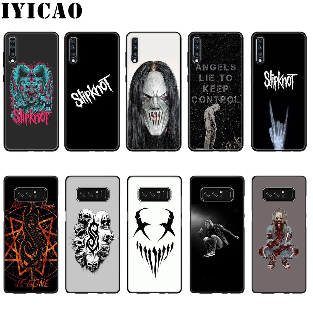 

IYICAO Slipknot Clown Corey Taylor Soft Silicone Case for Samsung Galaxy A70 A50 A40 A30 A10 M10 M20 M30 Note 8 9 Phone Case