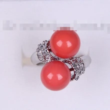 2179 круглый розовый south sea shell pearl ring