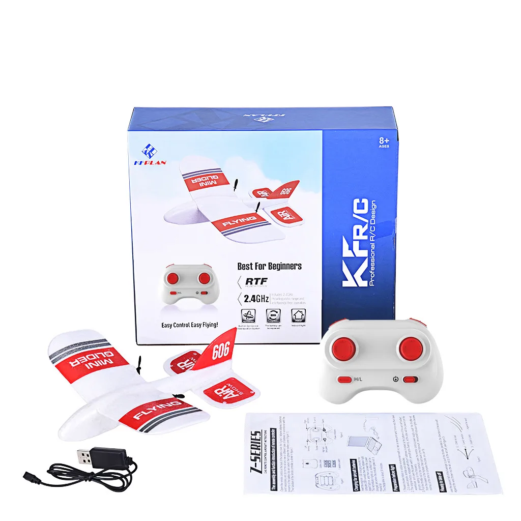 KFPLAN KF606 2,4 ГГц 2CH EPP мини внутренний планер Встроенный гироскоп RTF хорошая гибкость, сильное сопротивление падению 6,5