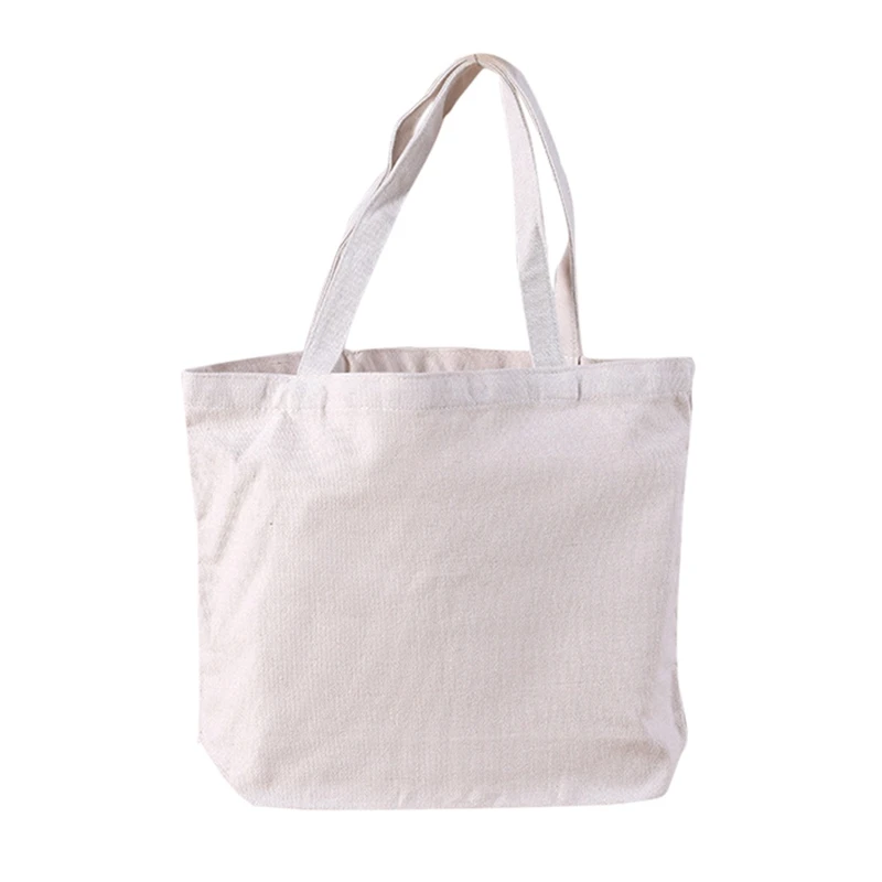 Новые женские сумки для покупок, холщовые сумки для продуктов, повседневные одноцветные сумки для покупок, переносные сумочки, перерабатываемые мешки, 1/2 шт