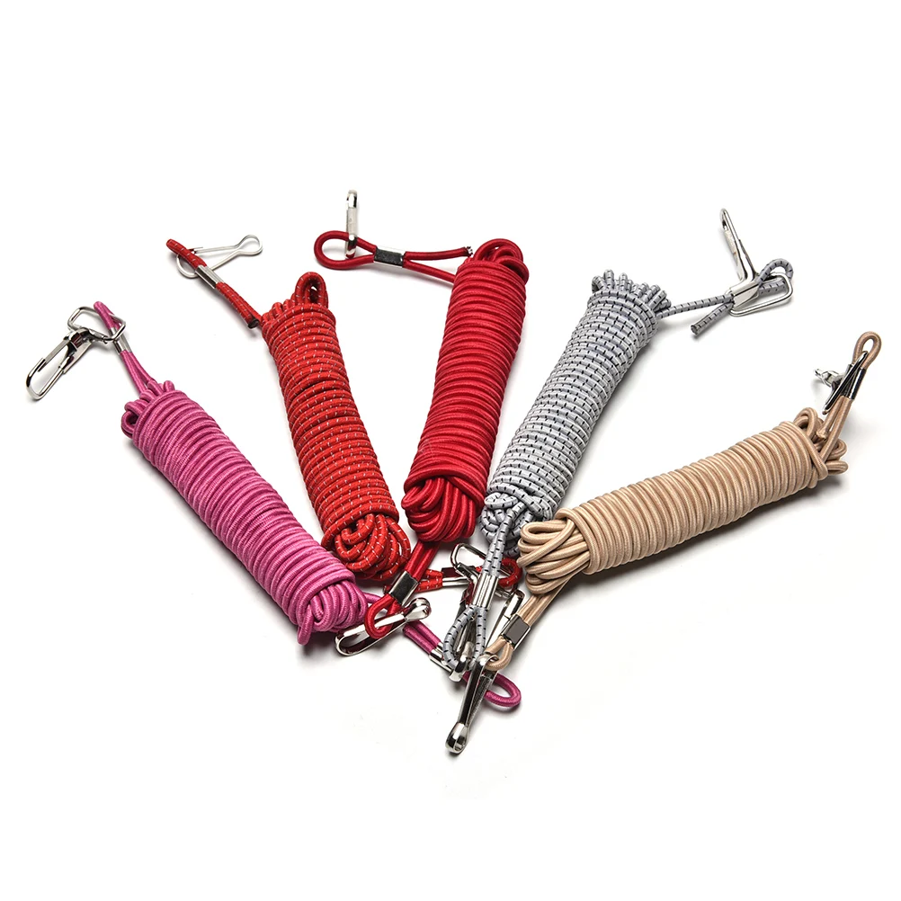 

1PCS Fishing Missed Rope Fish Pole Rod Protector Elastic Rubber Rope Line Fishing Tackle Tools 3/4/5m