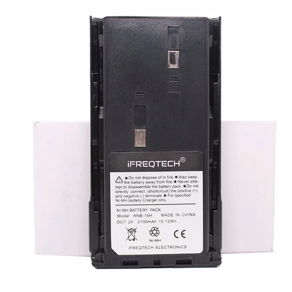 KNB-15H 2100 mAh реальная Ёмкость Ni-MH Батарея для KENWOOD TK-2102 TK3107 TK260 TK360 TK270 TK370 TK272 TK372 TK388 TK3100 радио