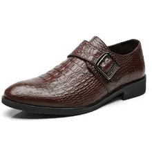 Мужская обувь из натуральной кожи крокодила в британском стиле, Классическая Повседневная обувь в деловом стиле, модные модельные туфли на плоской подошве ручной работы, оксфорды