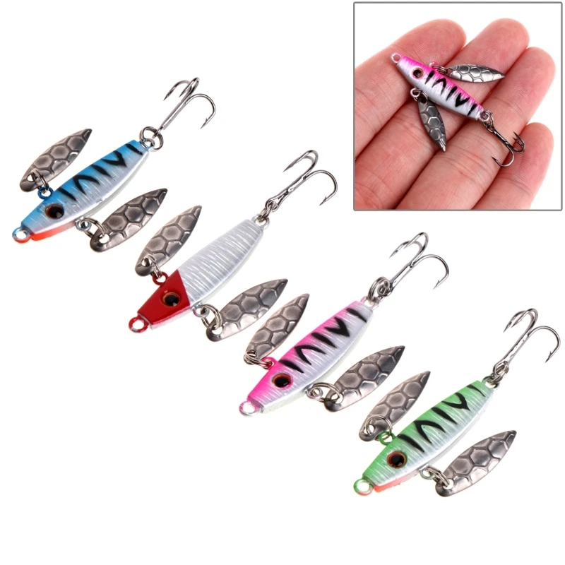 1pc Fishing Baits Hook Artificial Fish Accessories Tackle With Spoon