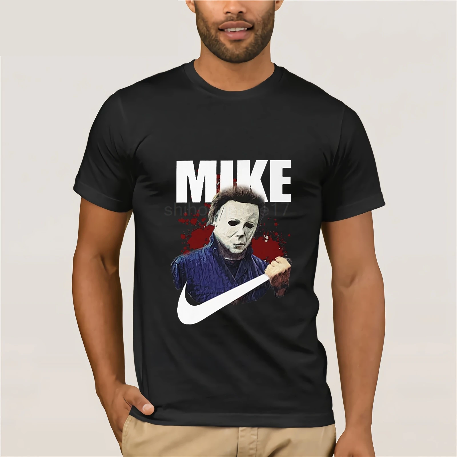 Halloween T Shirt Michael Myers T Shirt Plus Szie Fashionable Tees Casual Top Design Casual