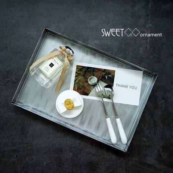 

Vintage silver combination tray rectangle pallet afternoon tea ceremony cupcake plate for dessert table food photography