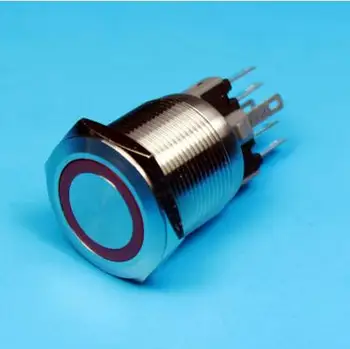

22mm Ring led illuminated Stainless Steel Momentary push button switch