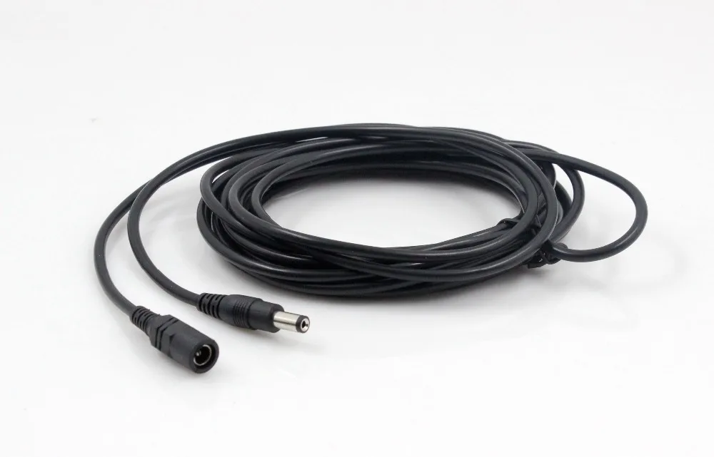 Techage CCTV przedłużacz kabla zasilającego DC 5 Meter 5.5mm x 2.1mm wtyk męski do kamera do monitoringu CCTV 5 m/10 m adapter do zasilacza Techage CCTV przedłużacz kabla zasilającego DC 5 Meter 5.5mm x 2.1mm wtyk męski do kamera do monitoringu CCTV 5 m/10 m adapter do zasilacza