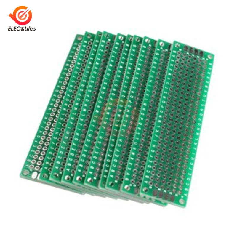 

5Pcs 2*8CM Universal Strip Breadboard For Arduino Electronic Soldering DIY double-sided Tin Plated Prototyping PCB Circuit Board