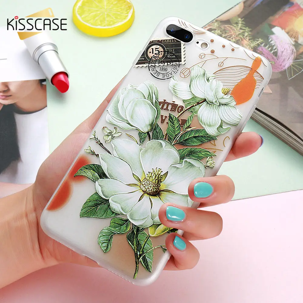 

KISSCASE Girly Flower Case For Huawei Y7 Y9 2018 P20/P30 Lite Soft Silicon Phone Case For Huawei Mate 20/30 Pro Cases Cover