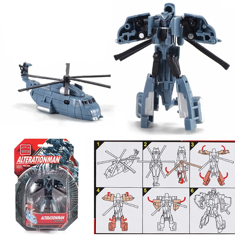 Миниатюрная машинка робот Kitoz фигурка трансформер пластиковая игрушка подарок