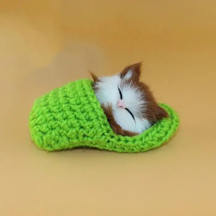 Реалистичные детские игрушки милые плюшевые тапочки кошка Мягкая кукла моделирование звук игрушки YJS Прямая поставка