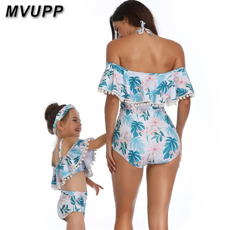 Купальник для мамы и дочки, сексуальный купальник-бикини для мамы и дочки, Одинаковая одежда для всей семьи, одежда для мамы и ребенка, купальный костюм nmd