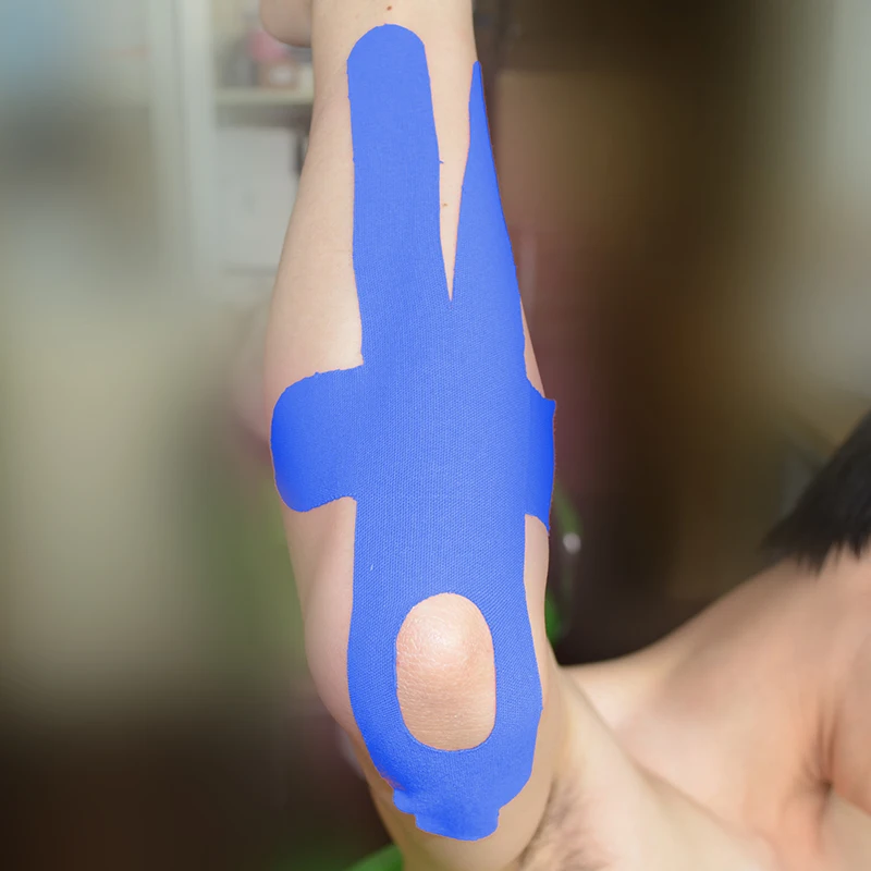 Медицинская кинезиологическая лента Macure для локтей медицинская эластичная