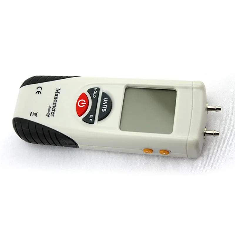 Portable LCD Digital Manometer HT-1895 Pressure Gauge psi Air Pressure Meter+Protective Bag