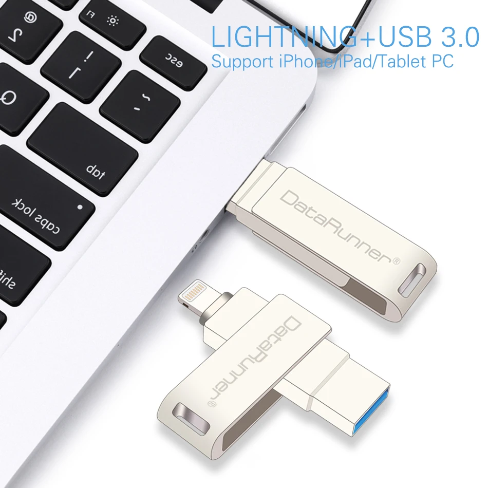 DataRunner OTG USB 3 0 флэш накопитель Вращающаяся ручка диск 8 ГБ 16 32 64 128 2 в 1 Флешка для