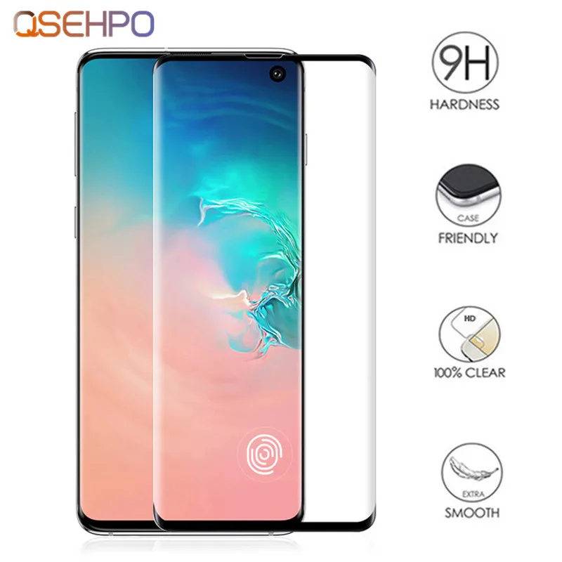 

30D Full Curved Screen Tempered Glass For Samsung Galaxy S8 S9 S10 Plus S10+ S10E Protector For Samsung Note 8 9 Protective Film