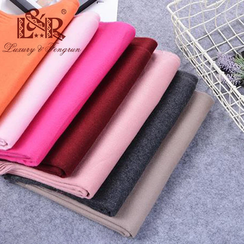 2020 Winter Cashmere Women Scarf Female Luxury Brand Scarves Lady Tassel Bandana Women Solid Shawl Wraps Foulard Tippet Pashmina|Women
