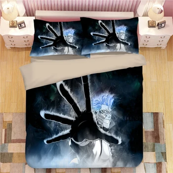 

Cartoon bedding sets death 3d anime duvet cover sets luxury adult kids quilt cover twin double queen king terrorist bedclothes