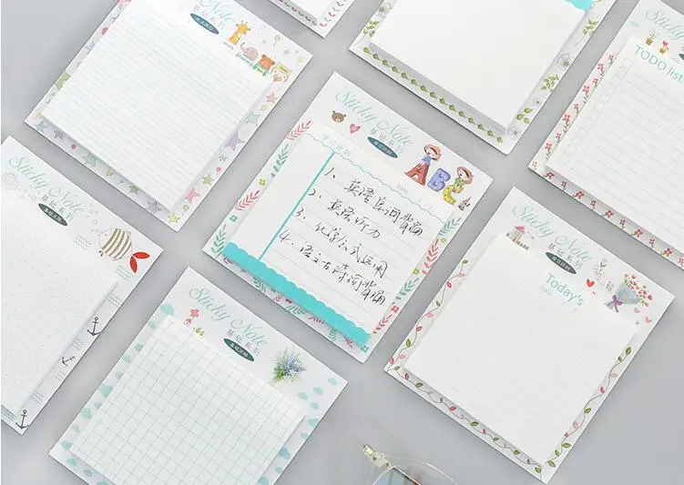 Квадратный план расписание memo pad ежедневник офисный стол контрольный список блокнот школьный канцелярские принадлежности