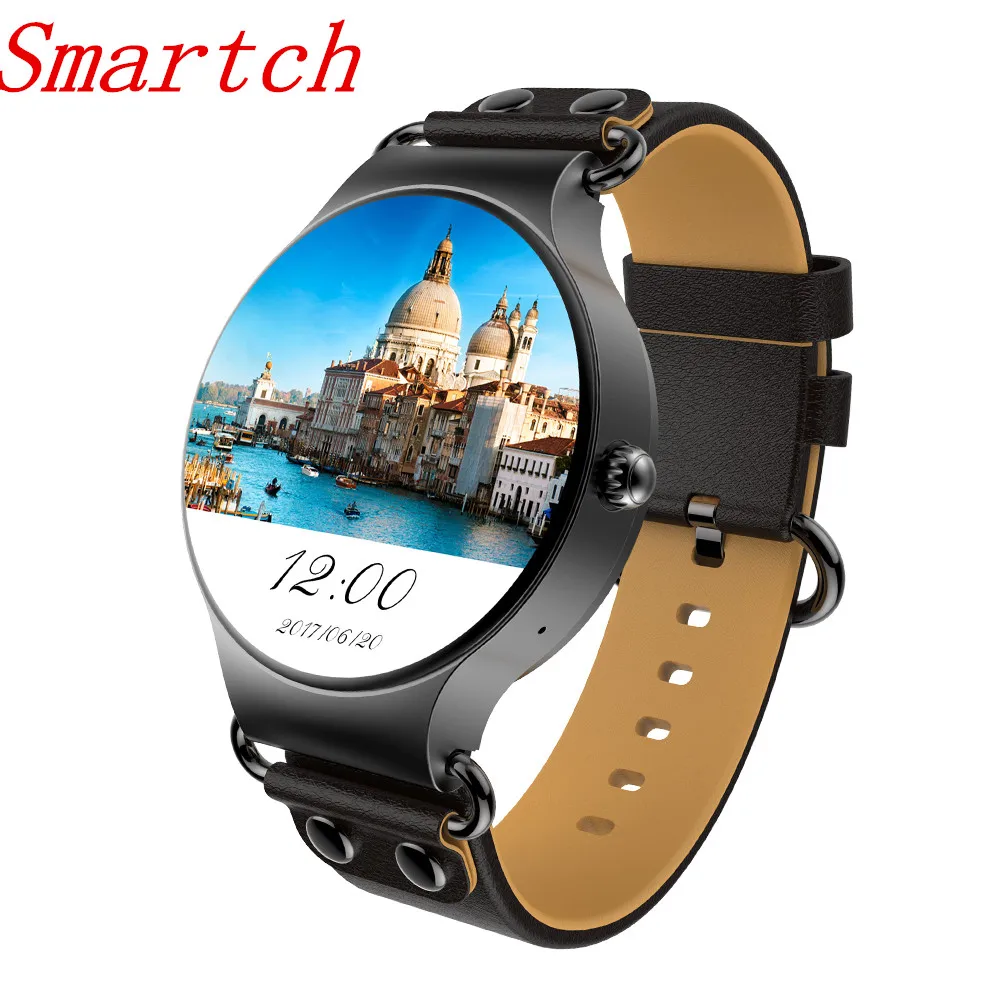 

EnohpLX NEW KW98 SIM Smart Watch Android 5.1 3G WIFI GPS Watch MTK6580 Smartwatch iOS Android For Samsung Gear S3 Xiaomi PK KW88