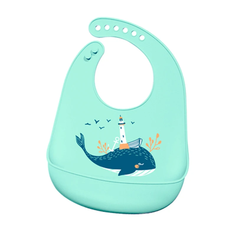 

Waterproof Baby Silicone Bibs Adjustable Infant Kids Boys Girls Feeding Bibs Apron Burp Cloths for Toddler Babies