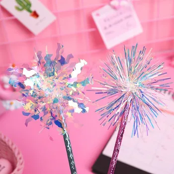 

4 Pcs Kawaii Creative Rainbow Dazzle Coloured Ribbon Ballpoint Pen School Office Supply Gift Stationery Papelaria Escolar