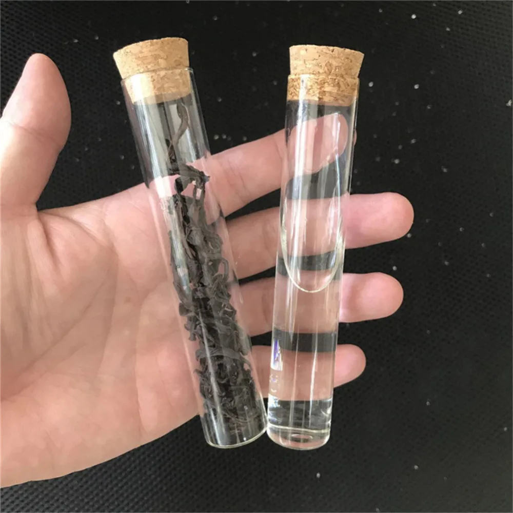4ml 5ml 6ml 18ml 22ml 30ml Mini Glass Bottles Jars Storage for Sand Liquid Food Gifts Diy Bottles 24pcs
