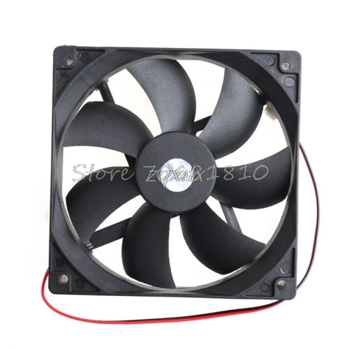 12V 2 Pin Cooler небольшой вентилятор охлаждения 120 мм x 120 мм x 25 мм ПК Коробка Системы гидравлический вентилятор охлаждения для компьютера радиатор Z09